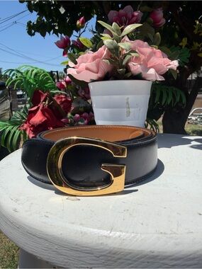Gucci Brown Leather Belt Interior Stamp
